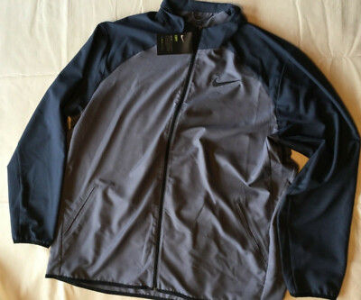 Nike Dry Men's Team Training Jacket Gray Black New Tags Small