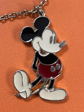 Vintage Walt Disney Productions Enameled Mickey Mouse Necklace