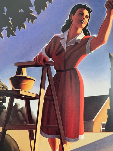SIGNED- PICTURING A PERFECT WORLD - The Paintings of R. KENTON NELSON (1998, HC) - Picture 20 of 22