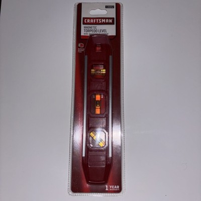 Craftsman Magnetic Torpedo Level - Reinforced Aluminum Frame - # 39852 -New