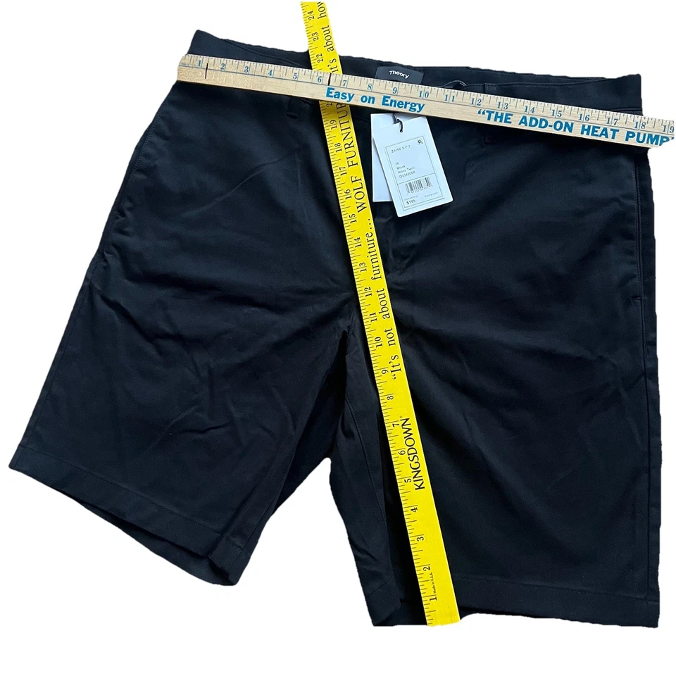 Pantalones Cortos Theory Zaine Atlas Sarga Negros Para Hombre Talla 36 Nuevos con Etiquetas Hechos en Turquía $195 Foto 3 de 4