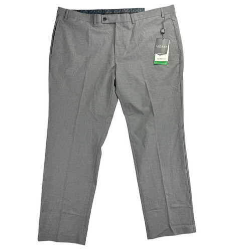 Lauren Ralph Lauren Mens UltraFlex Norton Classic Fit Dress Pants Gray 42x30 - Picture 1 of 4