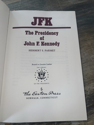 JFK The Presidency of John F. Kennedy Easton Press Leather Volume 2 1986 - Picture 3 of 8