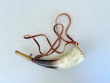 Vintage Black Powder Horn
