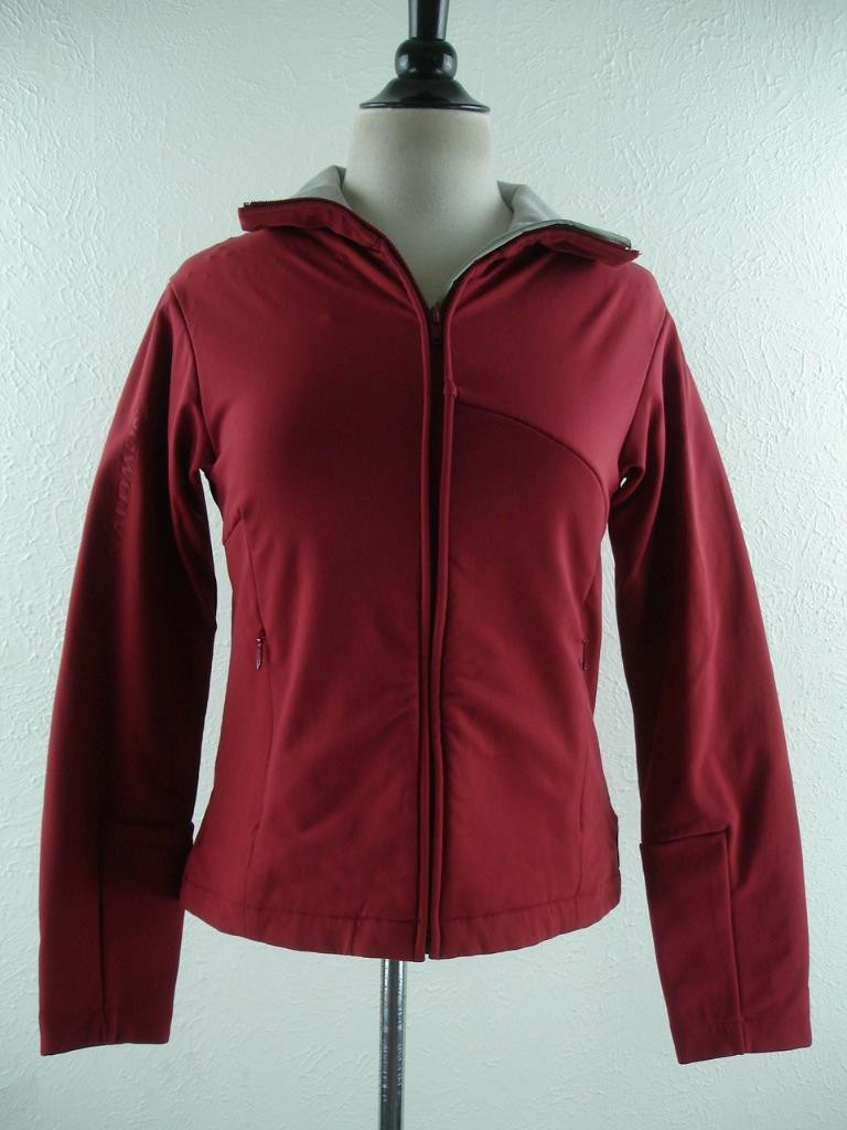 Giacca da sci snowboard donna S Salomon rossa pelle avanzata cordura Schoeller maglia