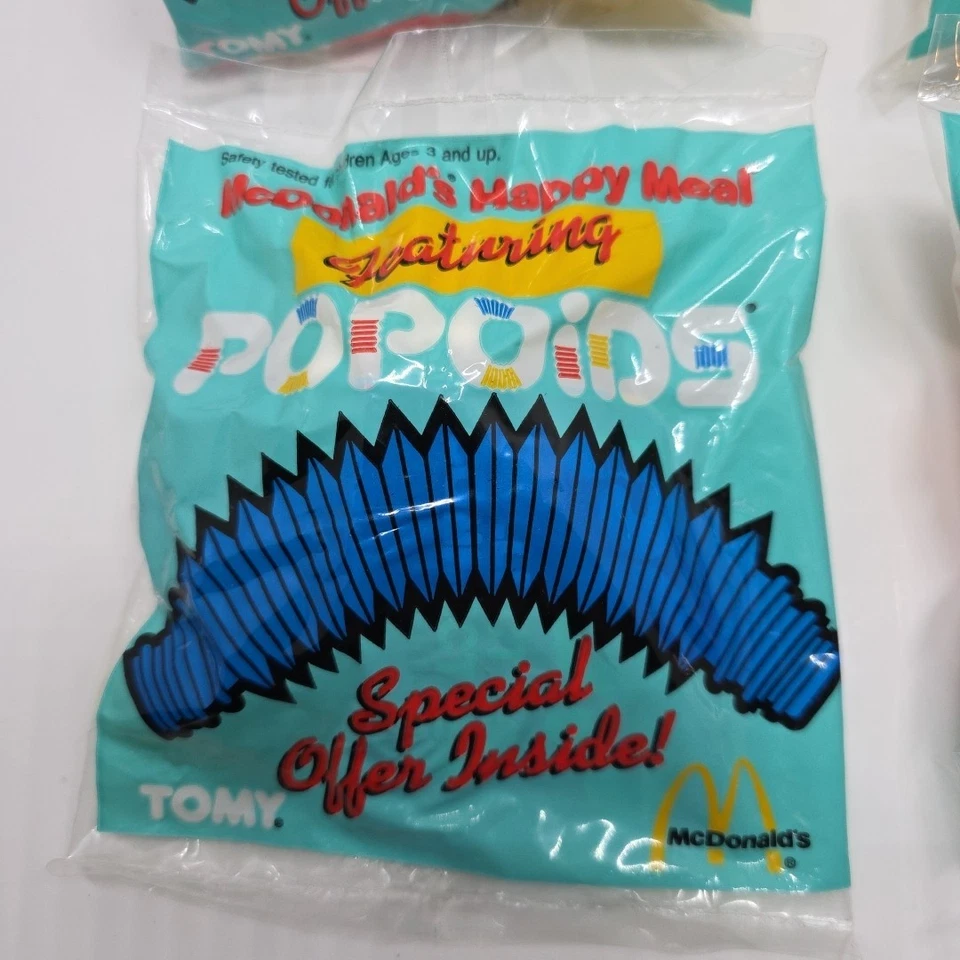 McDonald’s Vintage Happy Meal TOMY Popoids Juguete Juego De 4 Diferentes NUEVO 1985 Foto 2 de 4