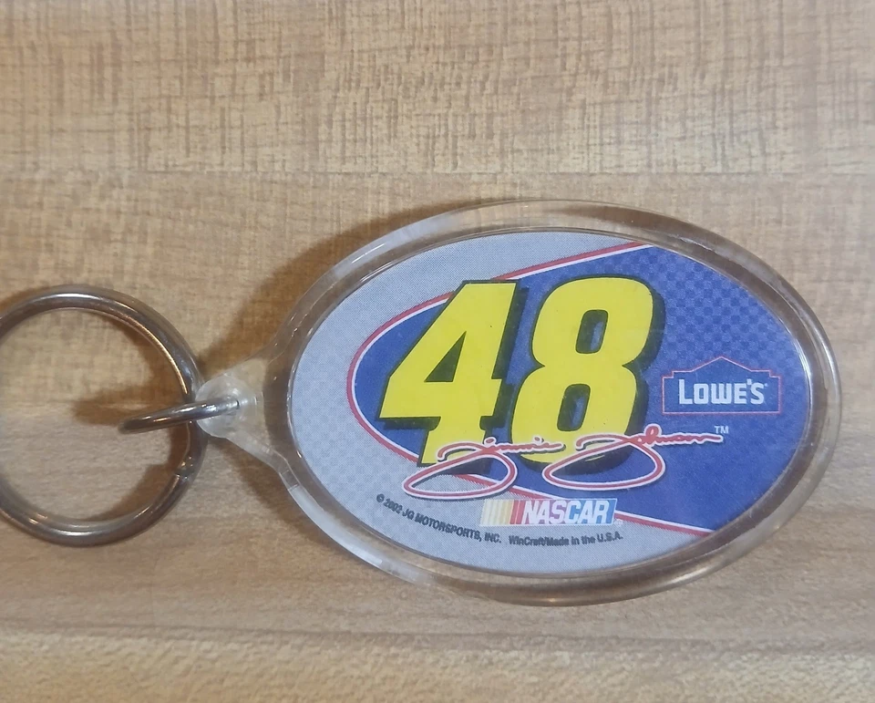 NASCAR Jimmie Johnson #48 Hendrick Motorsports Lowes Key Ring WinCraft Racing - Image 2 of 2