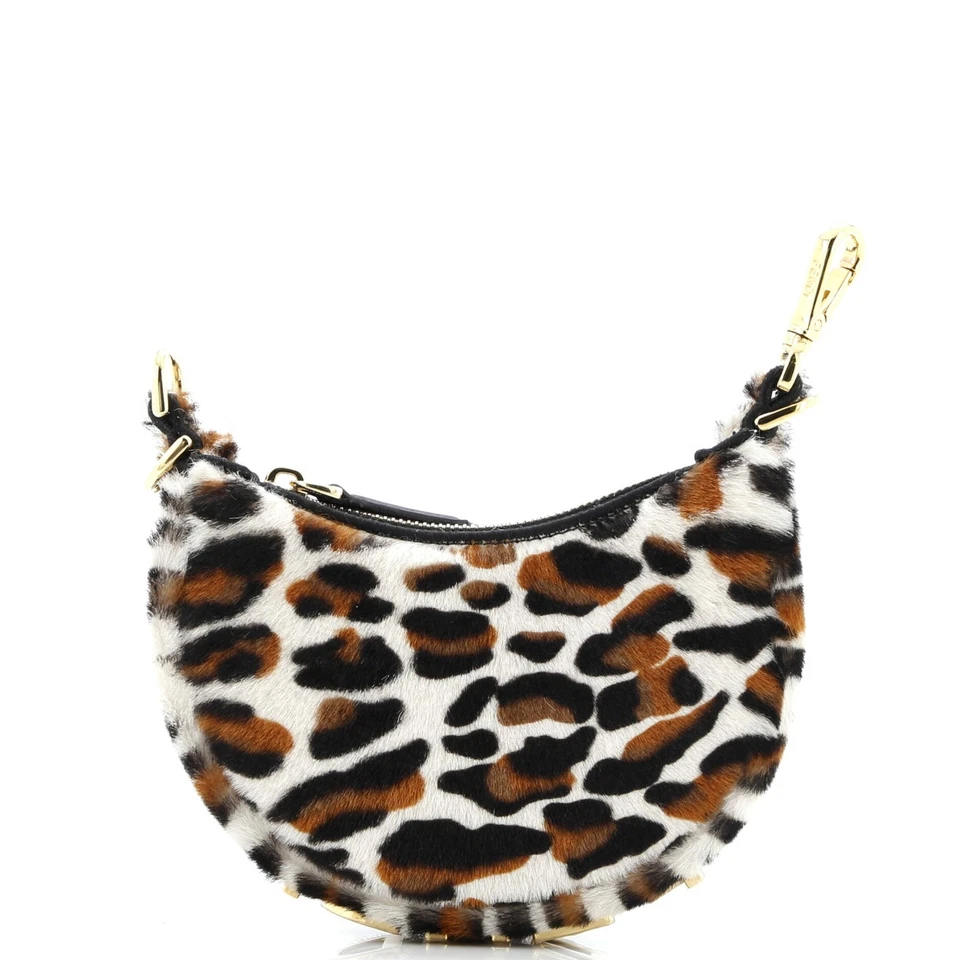 Fendi Fendigraphy сумка напечатано пони волос Nano