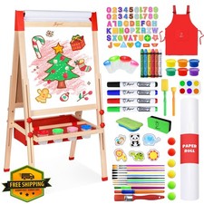 Joyooss Art Easel for Kids Easel for Toddlers,Adjustable Standing Double Side...