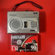 Radio Shack CTR-122 Cassette Tape Recorder VOX Voice Activation + Maxell UR90