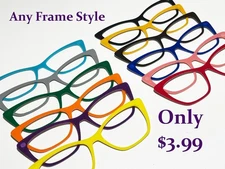 PAIR EYEWEAR COMPATIBLE BLANKS - Solid Color Acrylic Laser Cut Frame Toppers