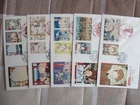 Japan Stamp First Day Cover Sumo Series 5 Covers (相撲絵シリーズ) 1978～1979