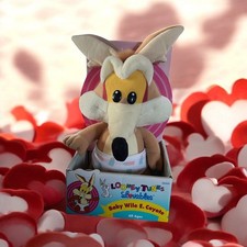 Vintage 1995 Tyco Baby Wile E Coyote Plush NEW In Box Looney Tunes Lovables