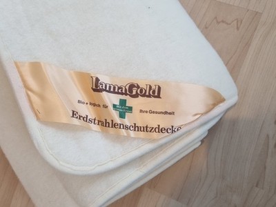 Lama Gold Bett Erdstrahlungsschutzdecke Decke Alpaka Wolle