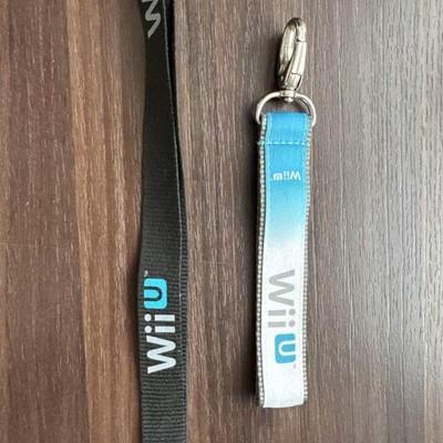 Nintendo Wii U Rare Promo Short Lanyard / Key Holder / Keychain + langes