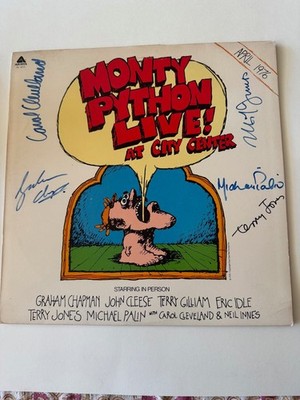 Monty Python autographed Live at City Center LP
