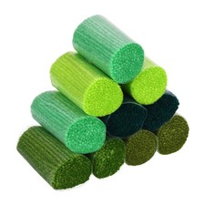 10 Rolls Latch Hook Yarn Latch Hook Kit Yarn Precut Hook Rugs Yarn Crochet,Green