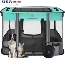 Portable Dog Playpen Tent Indoor Outdoor Pet Enclosure Easy Clean Secure Space