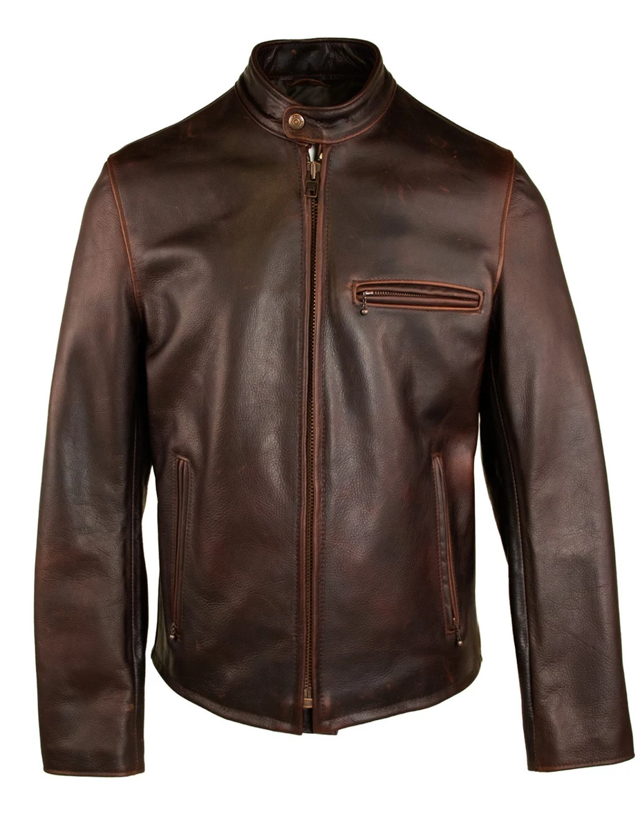 Schott Cafe Racer Jacket In Men's Coats & Jackets for sale | eBay