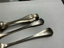New York Central Railroad Dining Car Silver Sugar Tongs & Relish Forks