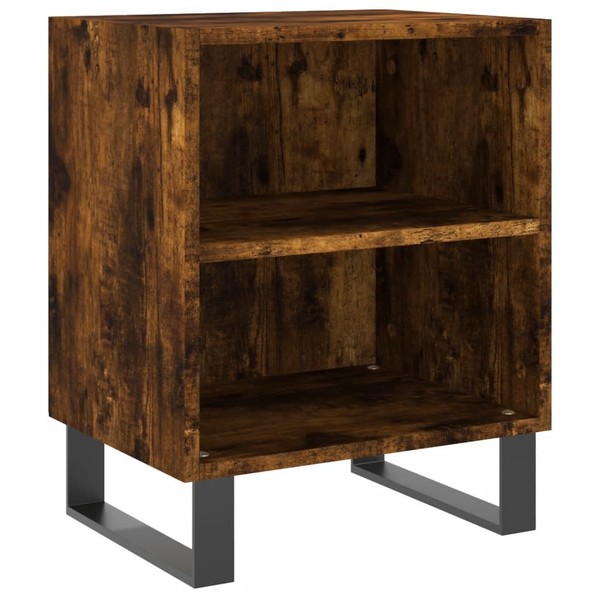 Nachttisch RäUchereiche 40X30X50 Cm Holz Nachtkonsole Nachtschrank-image