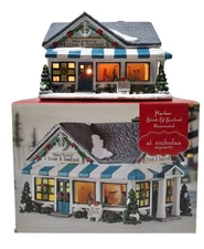 St. Nicholas Square Christmas Village Harbor Steak & Seafood House In Box