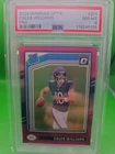 2024 Panini Donruss - Rated Rookie Caleb Williams Optic Pink Prizm (RC) PSA 8