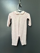 Angel Dear Bamboo Sleeper Pink Sheep 0-3M Collared Girl