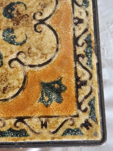 Vintage Mirasol Ceramic Tile Trivet Cork Back Italian Art Hot Plate Monterey CA image 6