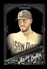 2018 TOPPS ALLEN GINTER X BASEBALL BASE CARD #74 ERIC HOSMER PADRES