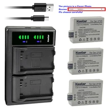 Kastar Battery LTD2 USB Charger for Canon LP-E5 LC-E5 & Canon EOS 450D Camera