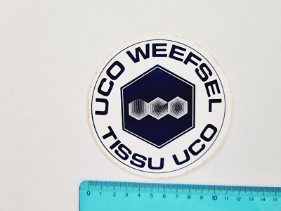 Adhesive Uco Weefsel Tissu Uco Sticker Autocollant Vintage 80s Original ...
