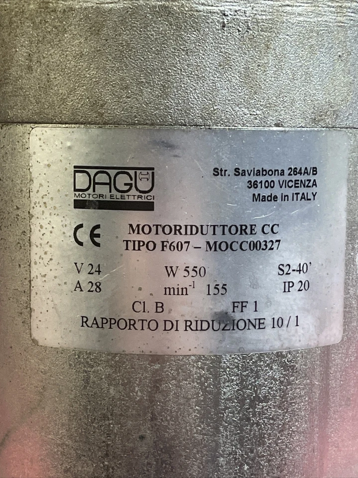 电机 适用于 IPC Eagle CT70 洗衣 Dagu 意大利制造 V24 W550 A28 — 第 3/4 张图片