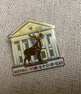 BPOE Elks National Home Bedford Virginia 1903-2005 Hat Lapel Pin Pinback