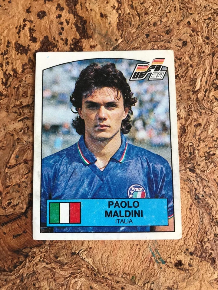 Paolo Maldini Panini UEFA EURO 1988 #87 Italy Legend Milan Italia Soccer GOAT RC - Bild 1 von 4