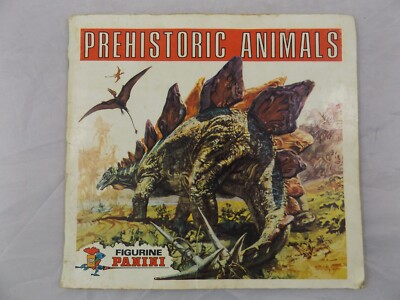 Prähistorische Tiere Panini Stickeralbum 1977 Buch Dinosaurier (fast vollständig) 