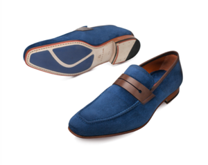 mezlan suede loafers