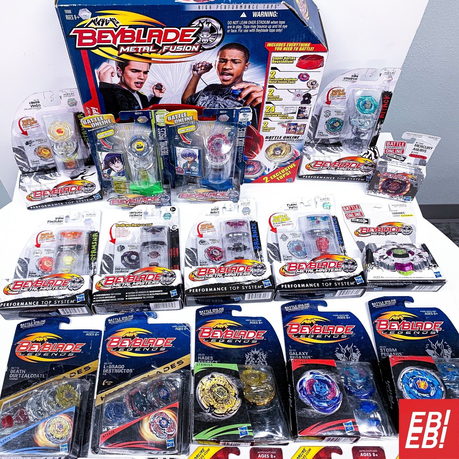 CHOOSE YOUR HASBRO BEYBLADE: NEW IN BOX METAL FIGHT FUSION MASTERS FURY 4D