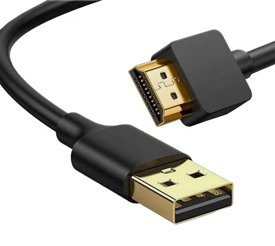BRANDED USB to Hdmi Cable, USB to Hdmi Adapter for Monitor, USB 3.0 Male to Hdmi Male...