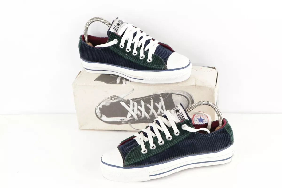 NOS Vintage 90s Converse All Star Low Chuck Taylor Corduroy Shoes USA Womens 6.5