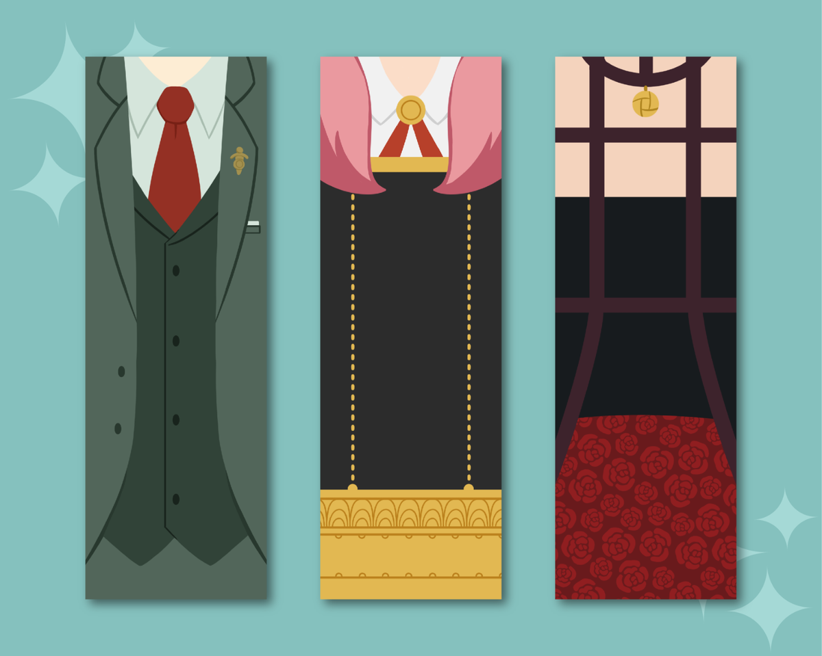 Set of 3 Spy x Family Anime Manga Inspired Bookmarks | eBay