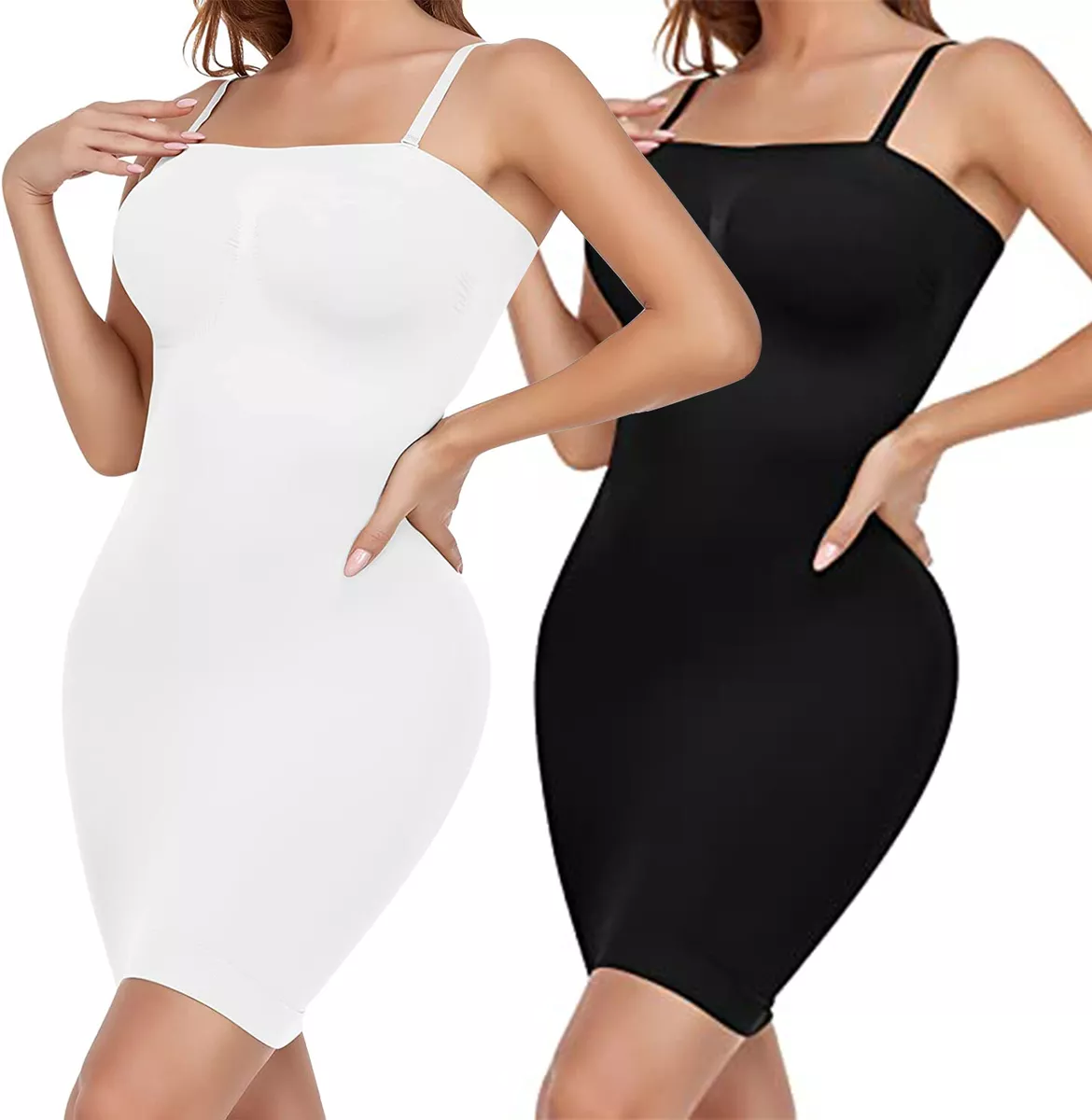 Women Strapless Shapewear Tummy Control Slimming Slip Under Dress Body  Shaper UK