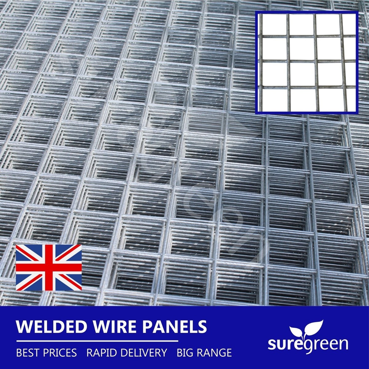 Galvanised Welded Wire Panel ST x 25mm Hole 12G