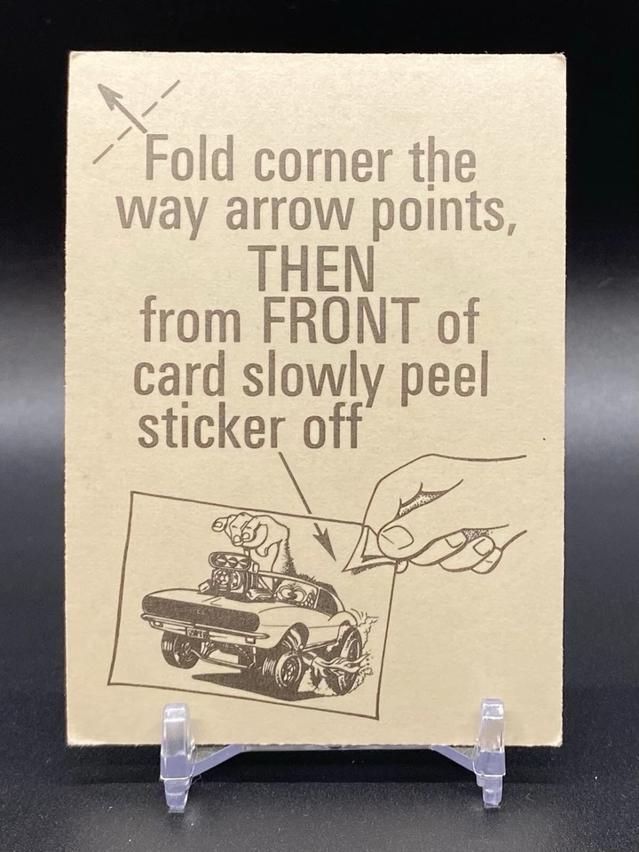 1973 Donruss Pink Fantastic Odd Rods Stickers Series 1 Super Dooper #130 - Image 2 of 2