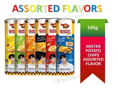 Cruchy Mister Potato Crisps Assorted Flavor (6 x 145g)