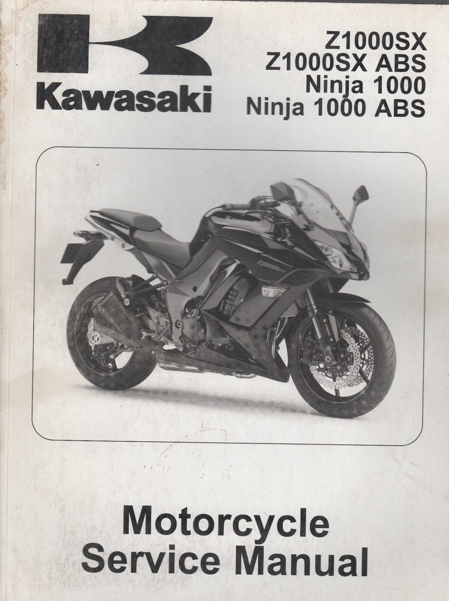 2011 KAWASAKI MOTORCYCLE NINJA 1000 ABS SERVICE MANUAL P/N 99924 