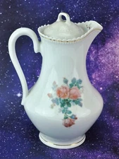 Vintage Porcelain Coffee Pot, 9” tall Marked illegibly. (BI#200920/160)
