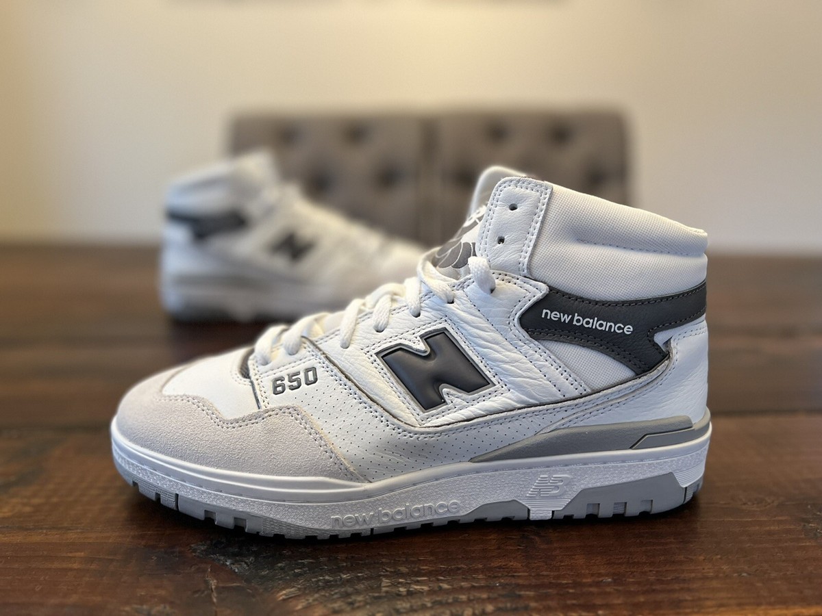 New Balance 650 White Dark Grey Shoes $160 Size 11.5 NEW New Balance 650 White Dark Grey Shoes $160 Size 11.5 NEW