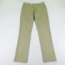 Rhone Pants Mens 33 Green Commuter Slim Fit Straight Chino Performance Flex ^