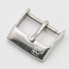 FREDERIQUE CONSTANT Genuine Buckle Men's Watch Strap Band Parts Silver 16mm #4